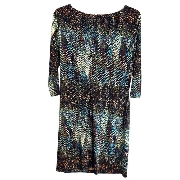 Cato Women's Dress 12 Multicolored Print Misses Size Large L Party Work Church - Picture 7 of 8